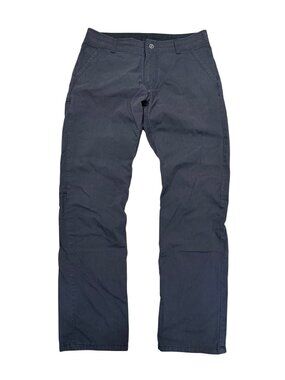 Kuhl Slax Pants Mens 35x34 Black Cotton Blend Stretch Outdoor Casual Hiking EUC